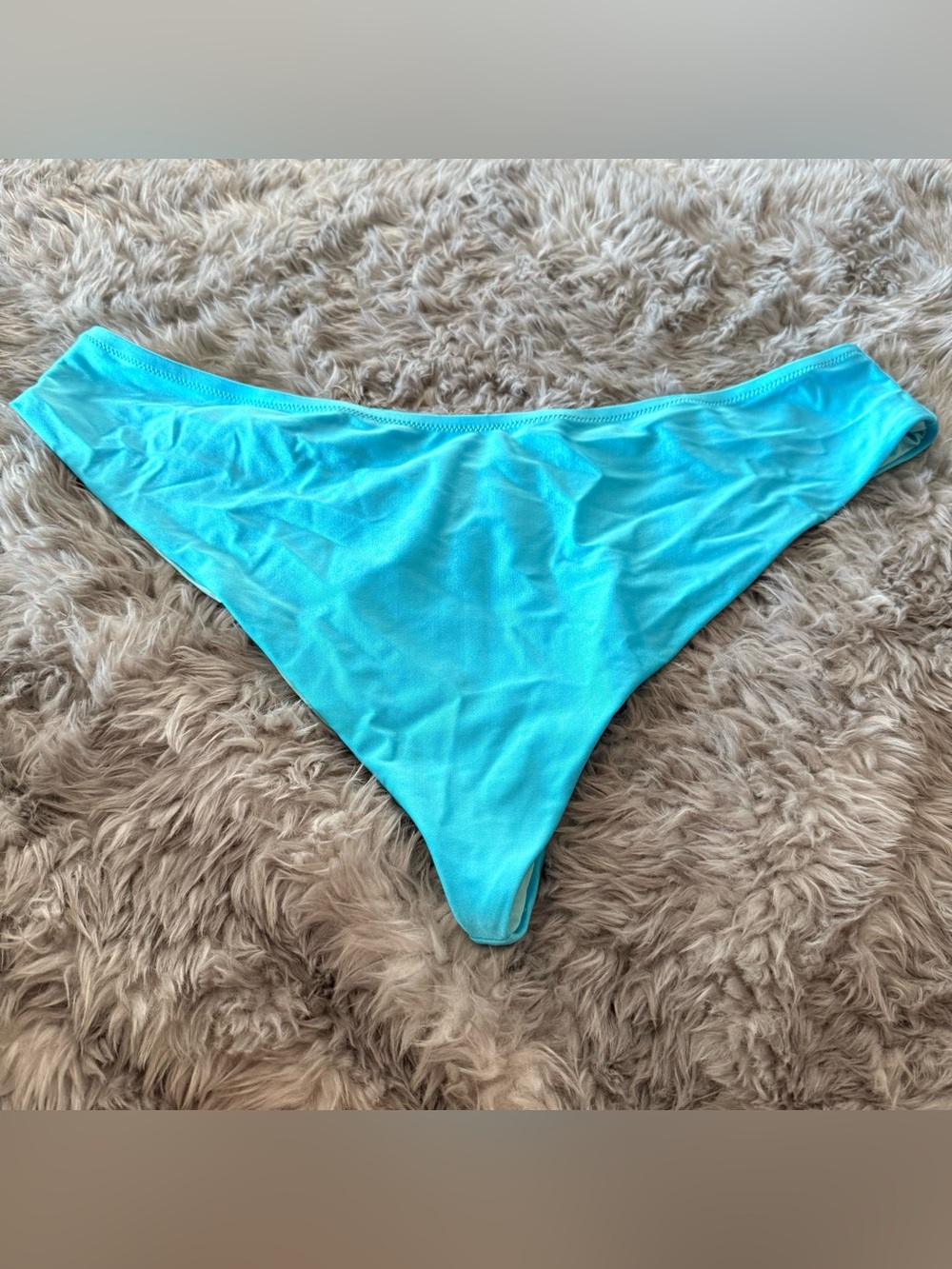Curvy Beach electric blue cheeky bottom 3x